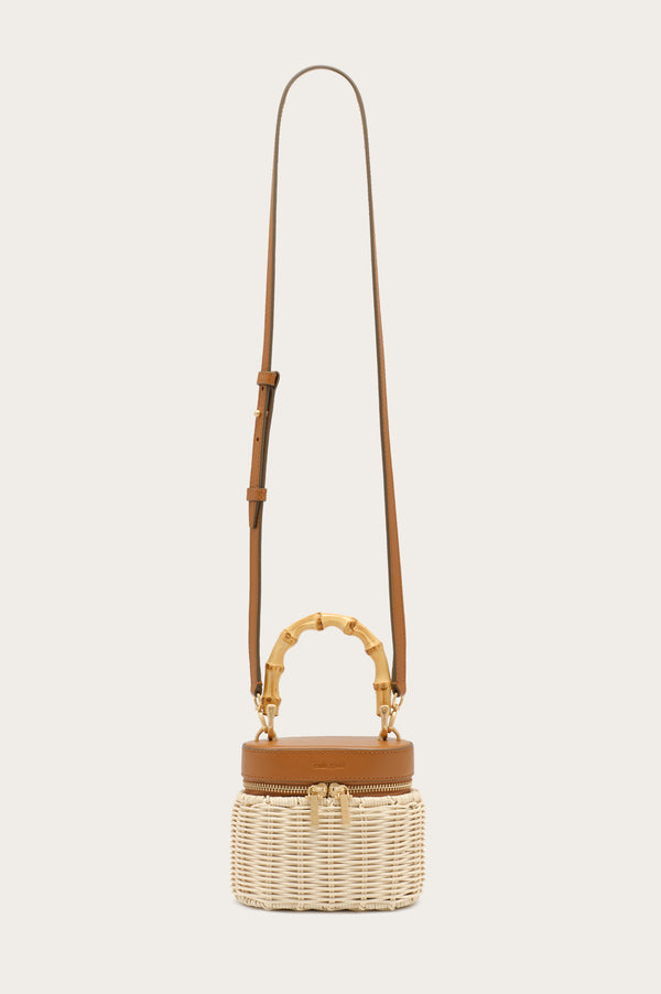 Cult Gaia GWYNETH NANO CROSSBODY BAG BAGS Cuoio