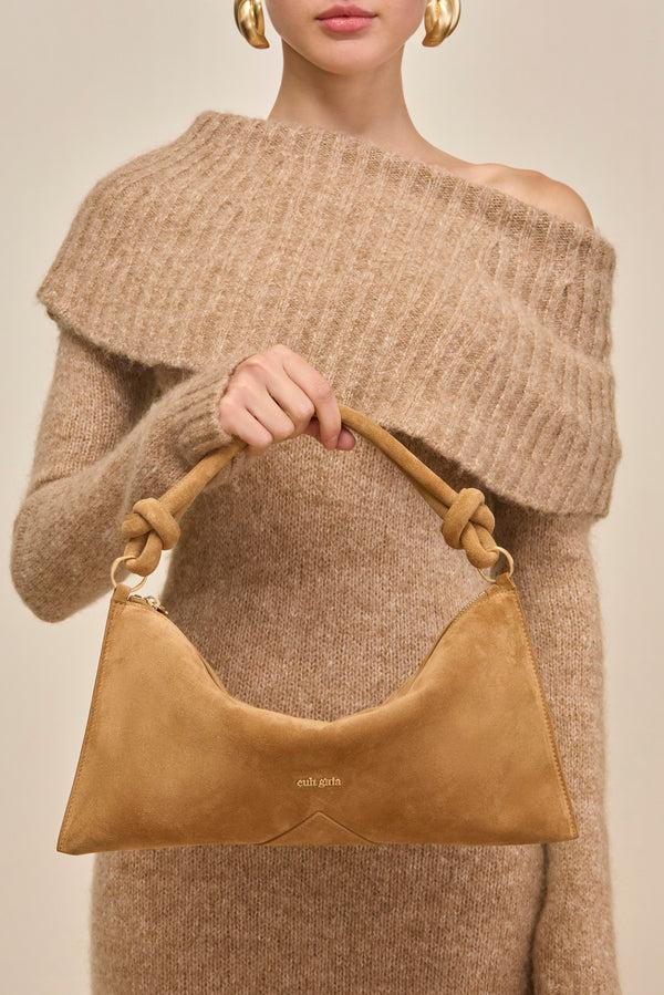 Cult Gaia HERA MINI SHOULDER BAG BAGS Camel