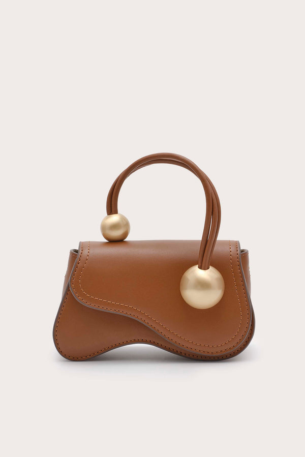 cult gaia KAZIA NANO CROSSBODY BAGS Pecan