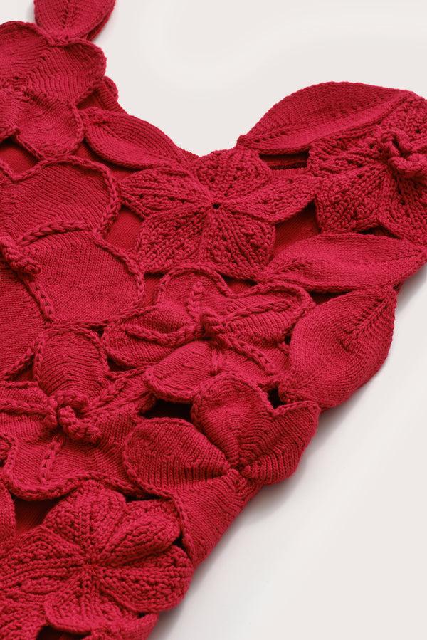 Cult Gaia KIDS MEIRA DRESS KIDS MERLOT