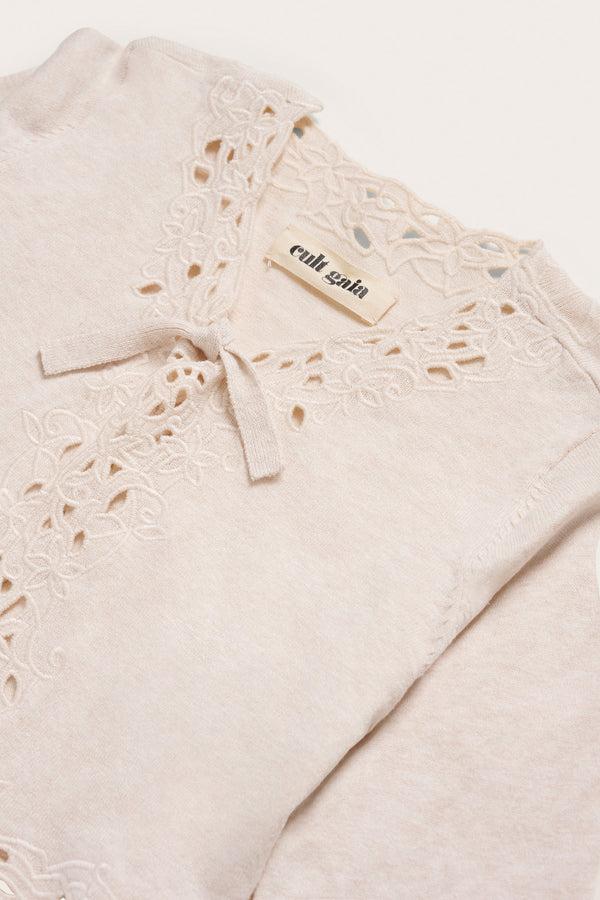 Cult Gaia KIDS NAT CARDIGAN KIDS Off White