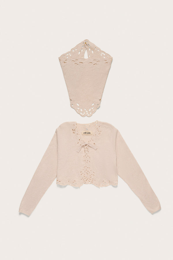 Cult Gaia KIDS NAT CARDIGAN KIDS Off White