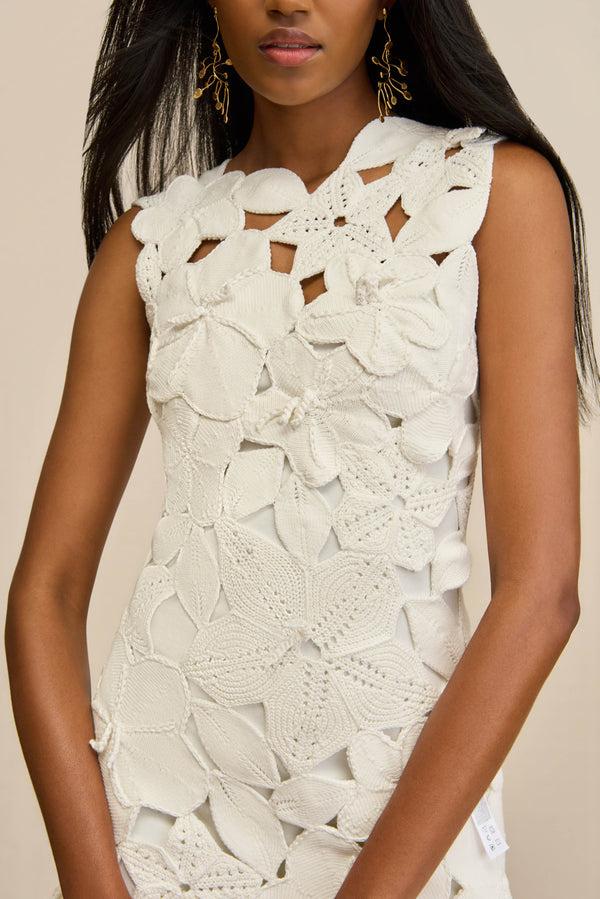 Cult Gaia MEIRA KNIT DRESS KNITWEAR Off White
