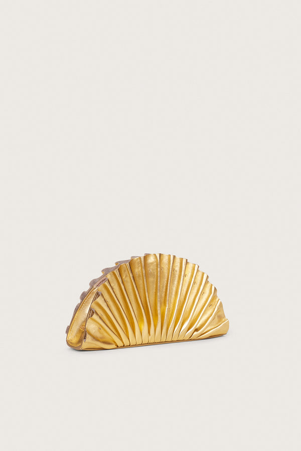 Cult Gaia NALA MINI CLUTCH BAGS Gold