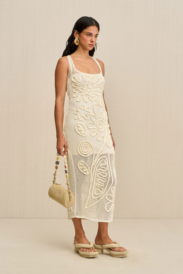 Cult Gaia NISSA KNIT DRESS KNITWEAR Off White