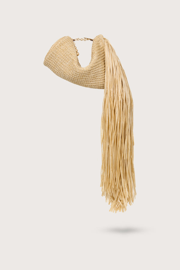 Cult Gaia VIERA CLUTCH BAGS Natural