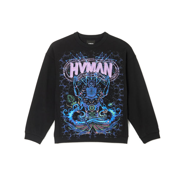 cult of individuality CREW NECK SWEATSHIRT IN BLACK Sweatshirts