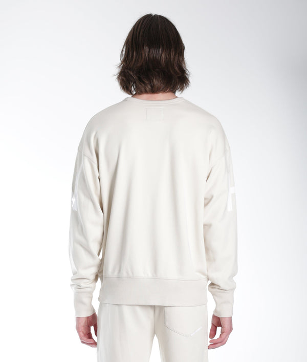 Cult Of Individuality CREW SWEATSHIRT IN CREAM Sweatshirts