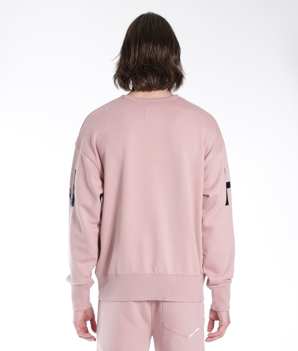 Cult Of Individuality CREW SWEATSHIRT IN DUSTY PINK Sweatshirts