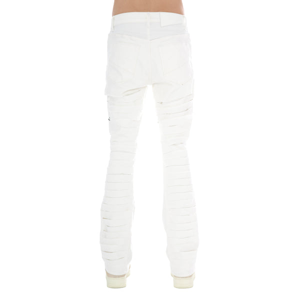 Cult Of Individuality MARS BOOTCUT IN WHITE Jeans
