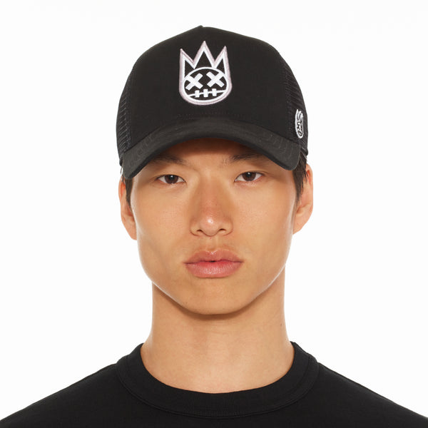 Cult Of Individuality Cult's Clean Logo Mesh Back Trucker Hat In Black Hats
