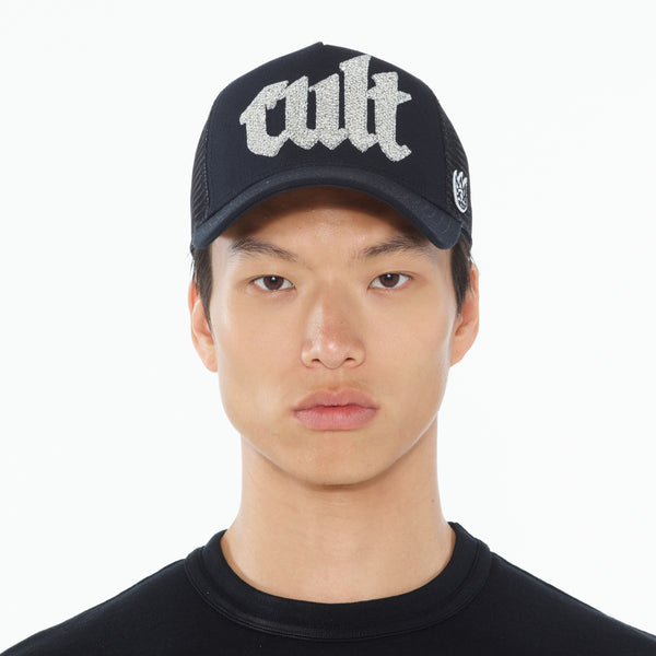 Cult Of Individuality Cult's Crystal Cult Script Logo Hat In Black Hats