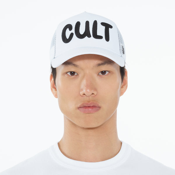 Cult Of Individuality Cult's Cult Chain Logo Hat In White Hats