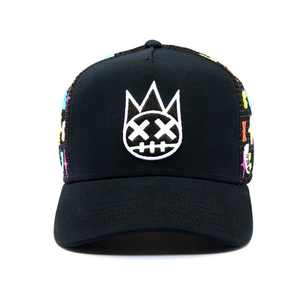 cult of individuality Cult's Cult Logo Pattern Hat in Black Pattern Hats cult of individuality Cult's Cult Logo Pattern Hat in Black Pattern Hats