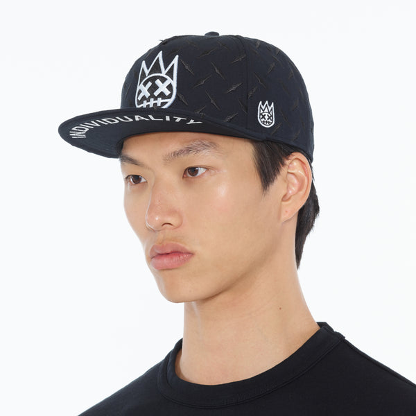 Cult Of Individuality Cult's Diamond Plate Trucker Hat In Black Hats