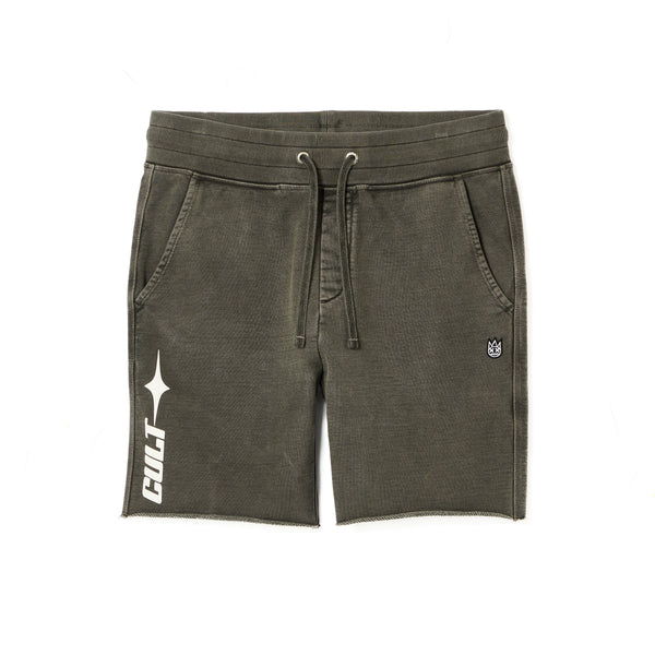 cult of individuality Cult's French Terry Sweatshorts in Steel Shorts cult of individuality Cult's French Terry Sweatshorts in Steel Shorts