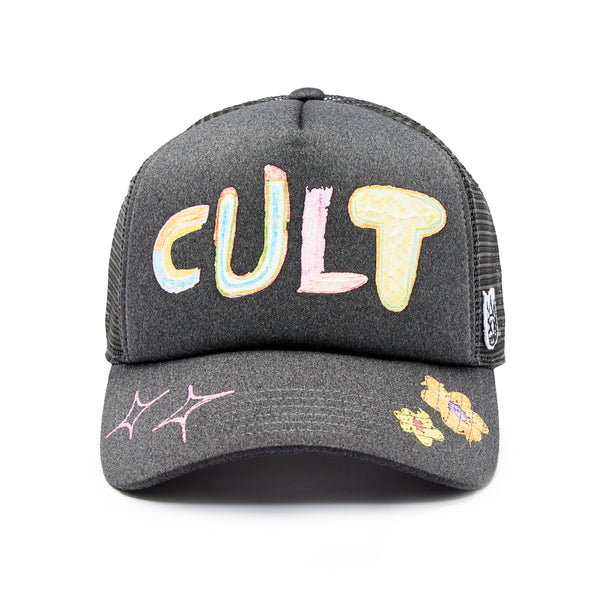 cult of individuality Cult's Hand Drawn Hat in Steel Hats cult of individuality Cult's Hand Drawn Hat in Steel Hats