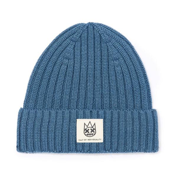 cult of individuality Cult's Knit Hat in Blue Steel Knit Hats