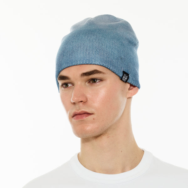 Cult Of Individuality Cult's Knit Hat In Gradiant Blue Steel Hats