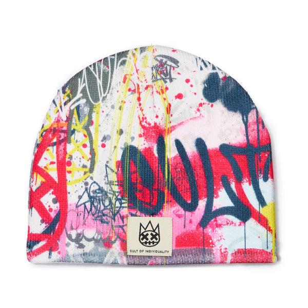 cult of individuality Cult's Knit Hat in Graffiti Knit Hats cult of individuality Cult's Knit Hat in Graffiti Knit Hats