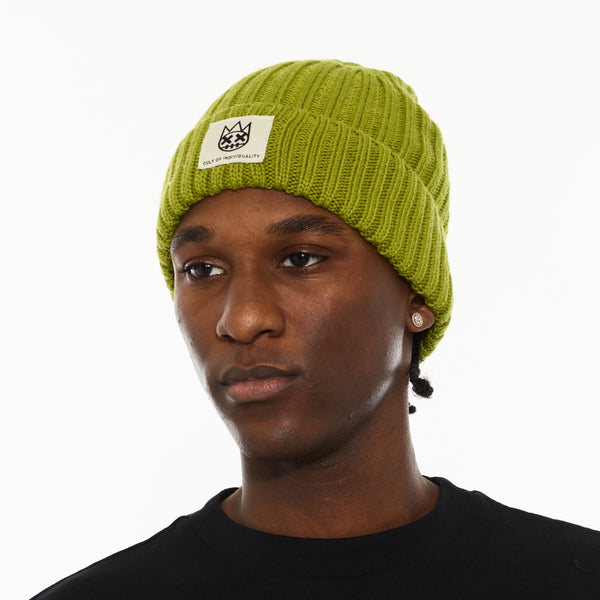 Cult Of Individuality Cult's Knit Hat In Green Oasis Knit Hats