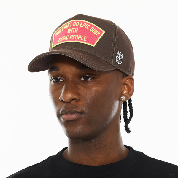 Cult Of Individuality Cult's Logo Mesh Back Trucker Hat "Cant Do Epic Shit" In Sage Hats