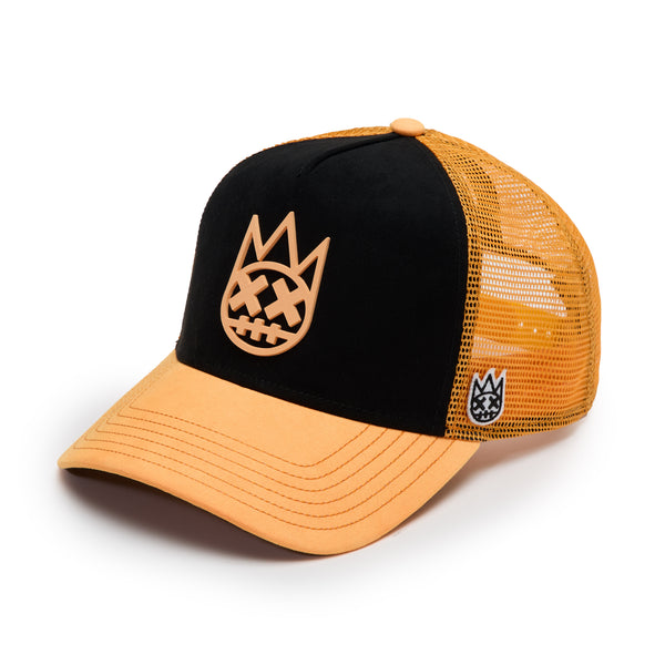 Cult Of Individuality Cult's Logo Mesh Back Trucker Hat "Shimuchan" In Black Hats