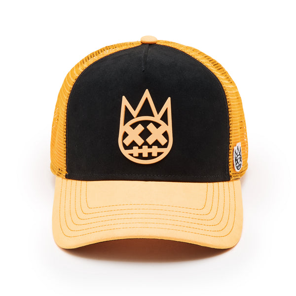 cult of individuality Cult's Logo Mesh Back Trucker Hat "Shimuchan" in Black Hats