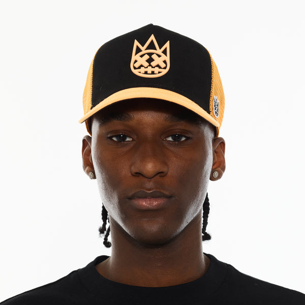 Cult Of Individuality Cult's Logo Mesh Back Trucker Hat "Shimuchan" In Black Hats