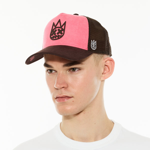 Cult Of Individuality Cult's Logo Mesh Back Trucker Hat "Shimuchan" In Confetti Hats