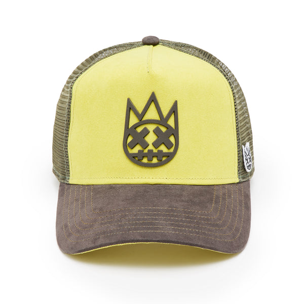 cult of individuality Cult's Logo Mesh Back Trucker Hat "Shimuchan" in Green Sheen Hats
