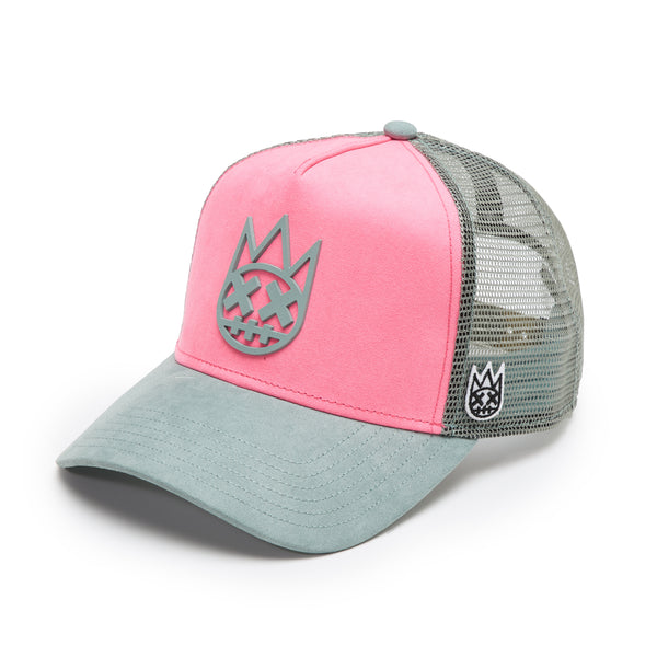Cult Of Individuality Cult's Logo Mesh Back Trucker Hat "Shimuchan" In Hot Pink Hats