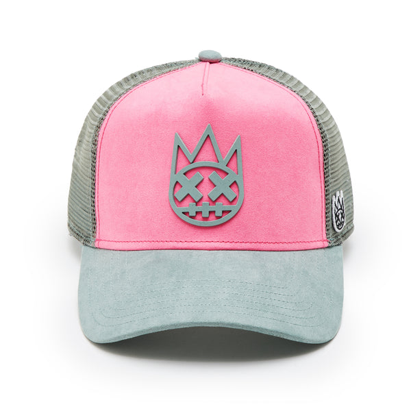 cult of individuality Cult's Logo Mesh Back Trucker Hat "Shimuchan" in Hot Pink Hats