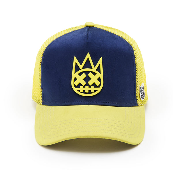 cult of individuality Cult's Logo Mesh Back Trucker Hat "Shimuchan" in Midnight Blue Hats