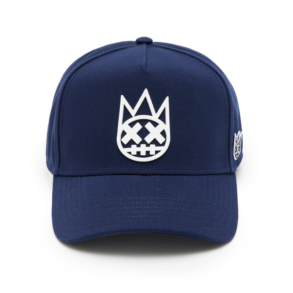 cult of individuality Cult's Logo Mesh Back Trucker Hat "Shimuchan" in Midnight Blue Hats