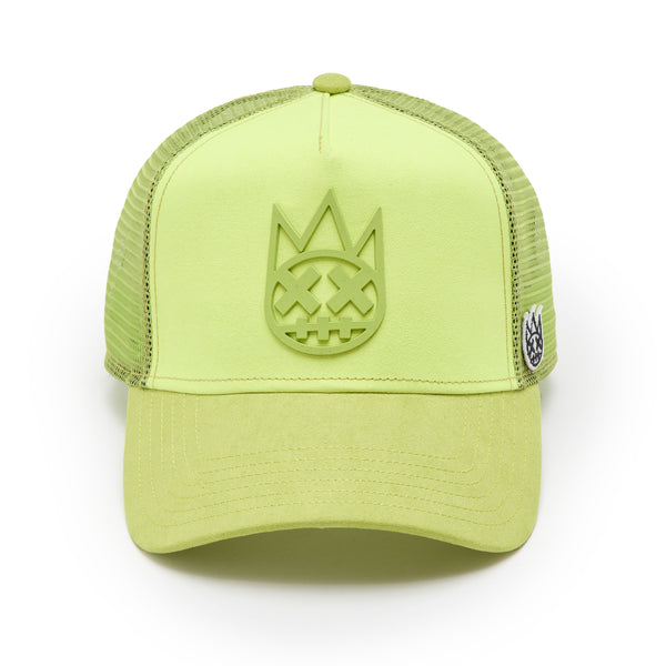 cult of individuality Cult's Logo Mesh Back Trucker Hat "Shimuchan" in Neon Yellow Hats