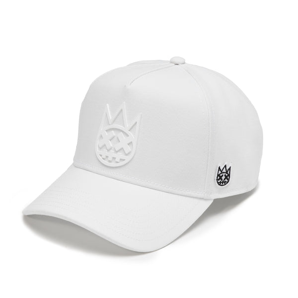 Cult Of Individuality Cult's Logo Mesh Back Trucker Hat "Shimuchan" In Winter White Hats