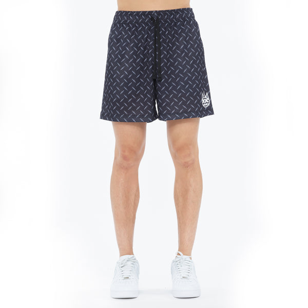 Cult Of Individuality Cult's Mesh Shorts In Diamond Plate Sweatshorts