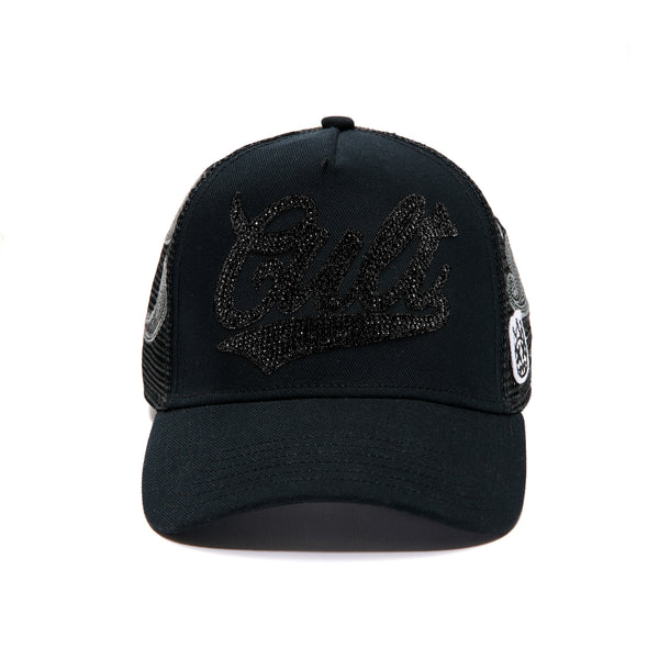 Cult Of Individuality Cult's Paisley Shimuchan Logo Mesh Back Trucker Hat In Black Hats