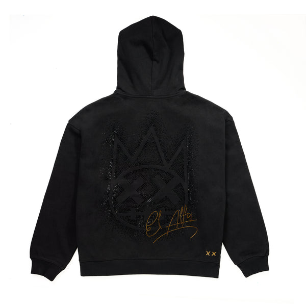 Cult Of Individuality Cult X El Alfa Limited Edition Premium Crystal Pullover Hoodie In Black Sweatshirts