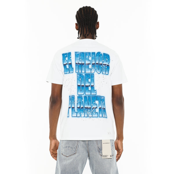 Cult Of Individuality Cult X El Alfa Premium Crew Neck T-Shirt In White Tshirt