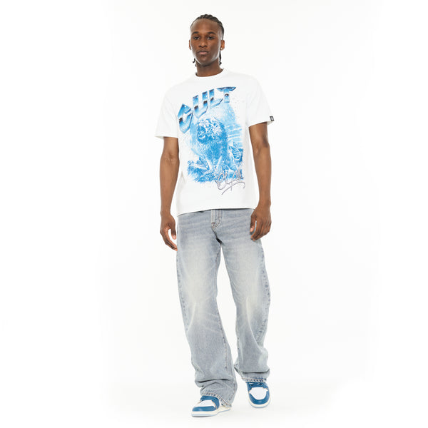 Cult Of Individuality Cult X El Alfa Premium Crew Neck T-Shirt In White Tshirt