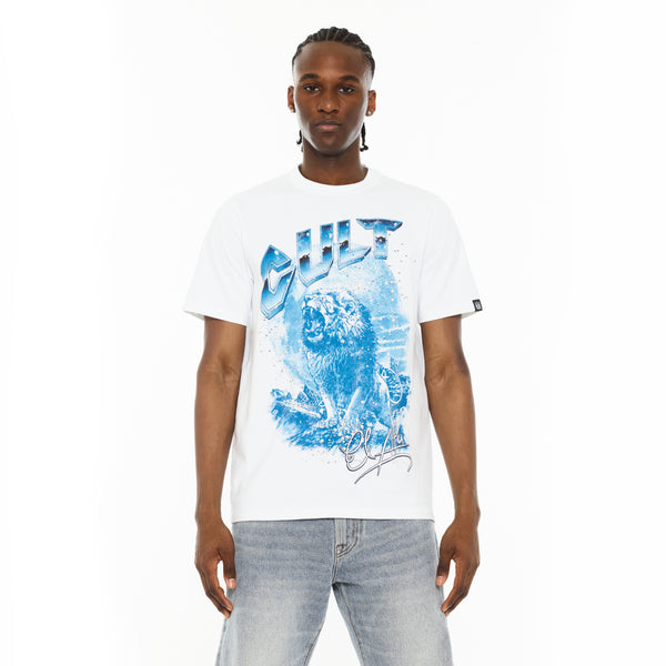 cult of individuality Cult x El Alfa Premium Crew Neck T-Shirt in White Tshirt