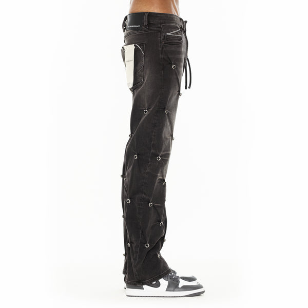 Cult Of Individuality Cult X El Alfa Premium Grunge Baggy 607 Jeans In Darts Jeans