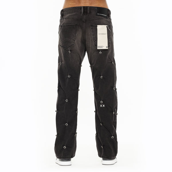 Cult Of Individuality Cult X El Alfa Premium Grunge Baggy 607 Jeans In Darts Jeans