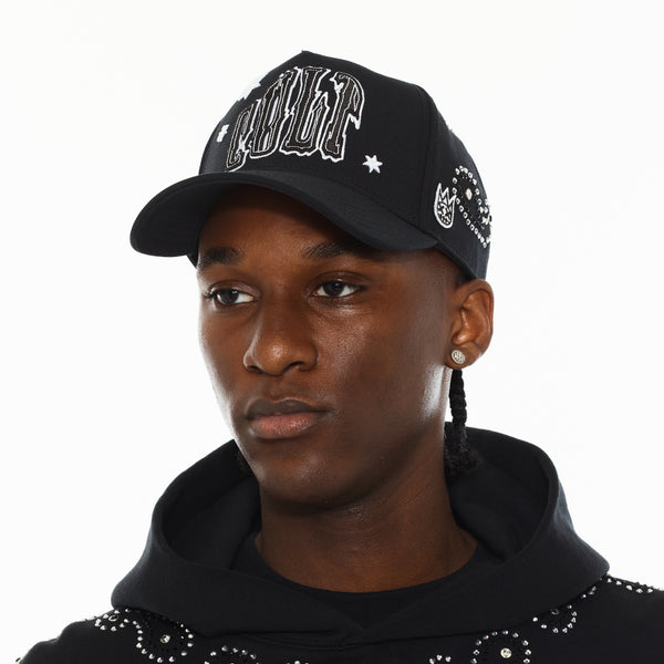 Cult Of Individuality Cult X El Alfa Premium Paisley 5 Panel A Frame Trucker Hat In Black Hats