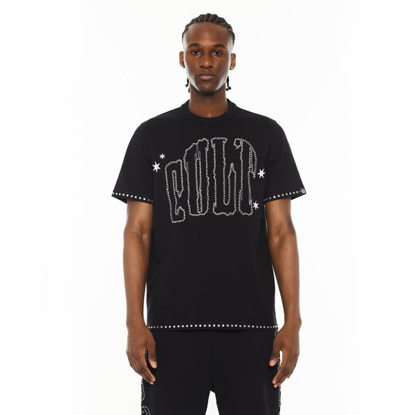 Cult Of Individuality Cult X El Alfa Premium Short Sleeve Crew Neck Tee "Paisley" In Black Tshirt