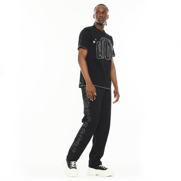 Cult Of Individuality Cult X El Alfa Premium Short Sleeve Crew Neck Tee "Paisley" In Black Tshirt