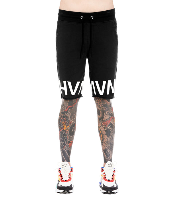 cult of individuality FRENCH TERRY SWEAT SHORT IN BLACK Shorts