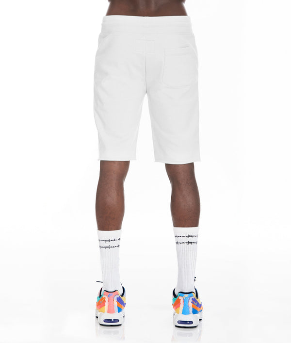 Cult Of Individuality FRENCH TERRY SWEAT SHORT IN WHITE Shorts